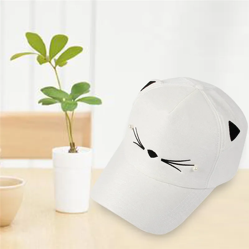 Модная женская симпатичная бейсболка с кошачьими ушками s повседневная Кепка