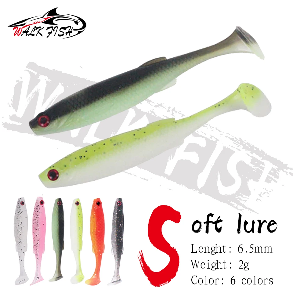 WALK FISH 6 шт. 5 см 2 г новая искусственная рыболовная приманка джиг плавающая рыба -
