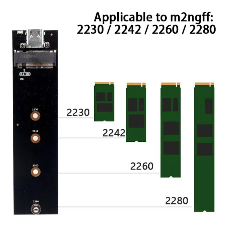 Корпус для жесткого диска USB 3 1 Type-C/M.2 NGFF SSD 6 Гбит/с внешний корпус m2 SATA 2260/2280 |