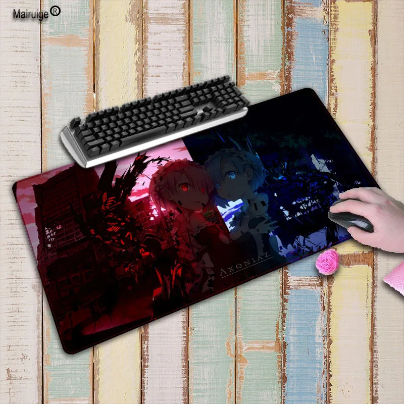 ReZERO Starting Life in Another World Large White Lock Edge Gaming mouse pad for game player Desktop PC Computer Laptop | Компьютеры и