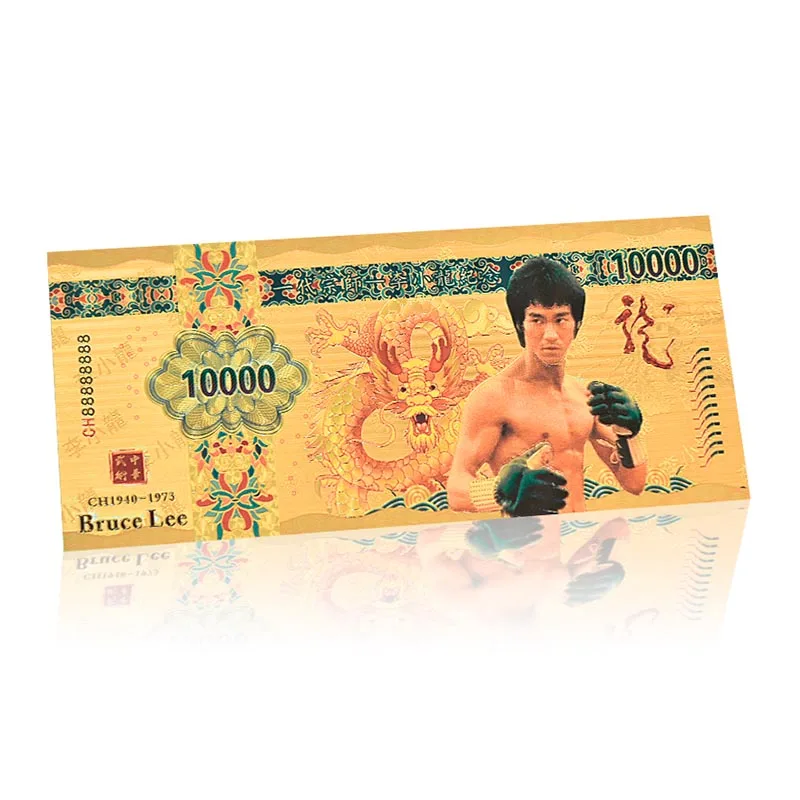 5 шт. пластиковые банкноты с чехлом в виде Брюса Ли|Безвалютные монеты| |