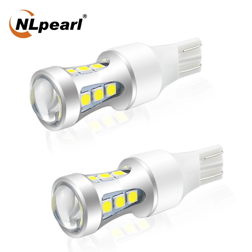 

NLpearl 2x Signal Lamp T15 Led Bulbs Super Bright 3030 SMD W16W Led 921 912 Car Turn Signal Reverse Backup Brake Light 12V White
