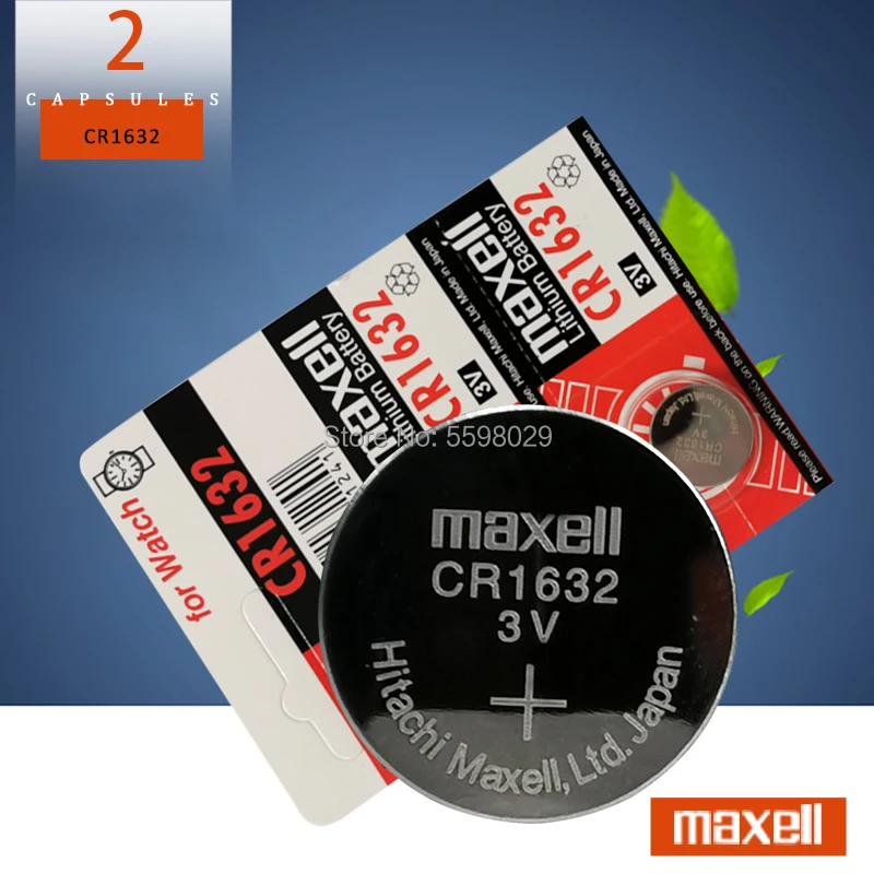 Литиевые батареи 2 шт./лот для maxell CR1632 1632 DL1632 3 в батарейки кнопочные калькуляторы