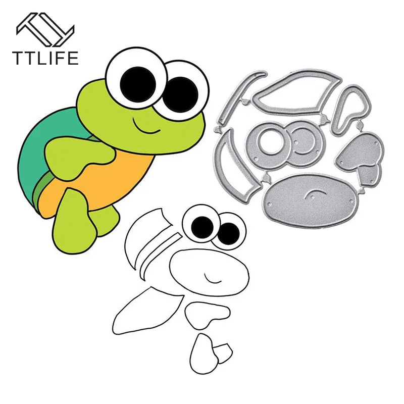 TTLIFE лягушка животное металлические режущие штампы для скрапбукинга открыток
