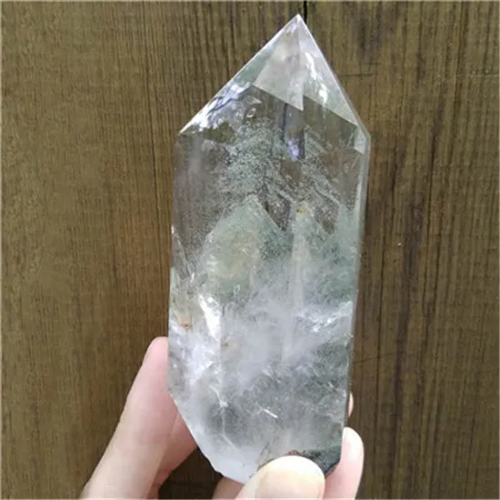 Phantom Himalaya Кристалл башня камень остров кристаллы Wicca Декор натуральный призрак кварц рейке исцеление хрустальные часы Пьер Ислан чакра