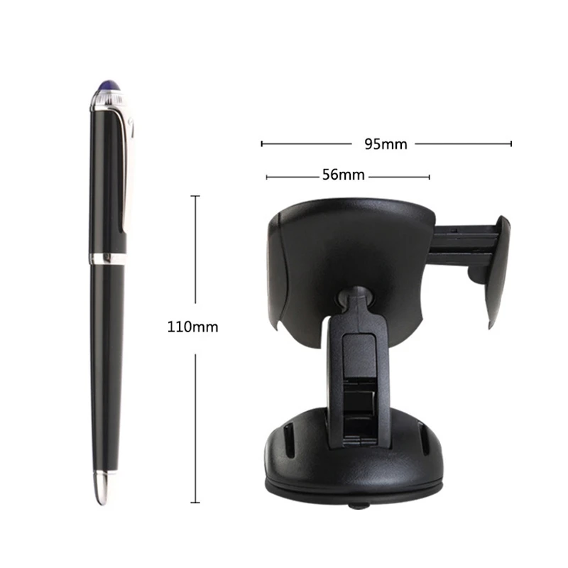 

Universal 360 Degrees Rotating Mouse Shape Mobile Phone Holder Stand Windshield Car Mount Holder