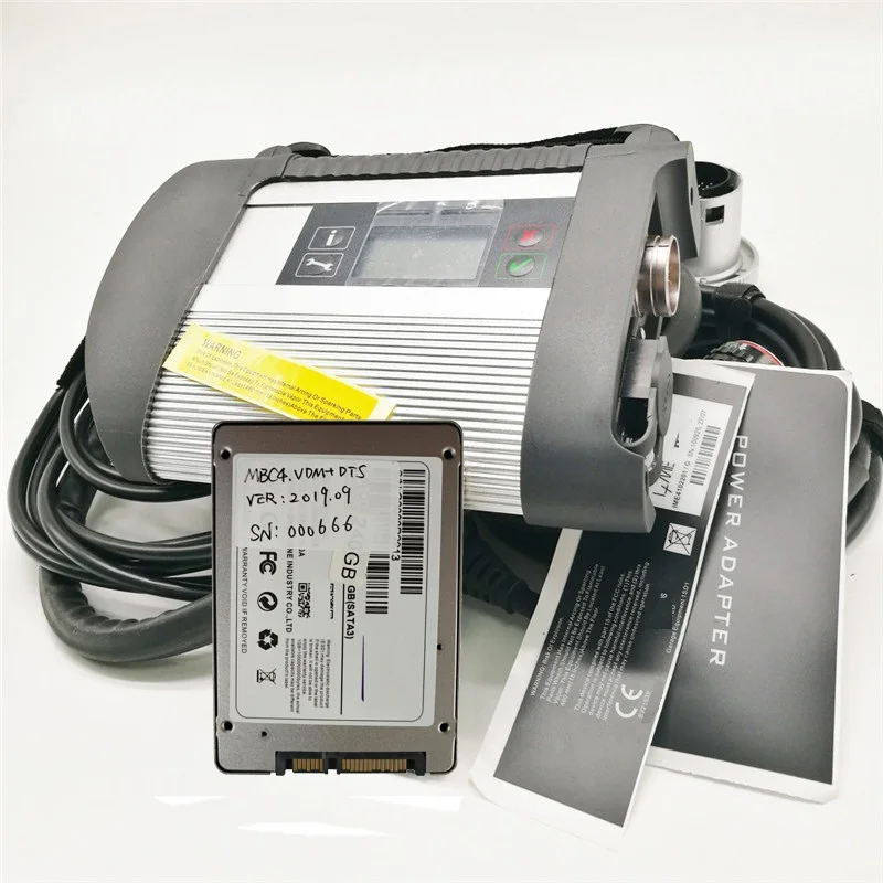 Mb Star C4 sd соединение с новым программным обеспечением,09 включает Vediamo 05,01 DTS Compact 4 DAS Star C4 диагностический сканер полный комплект - Цвет: C4  SSD