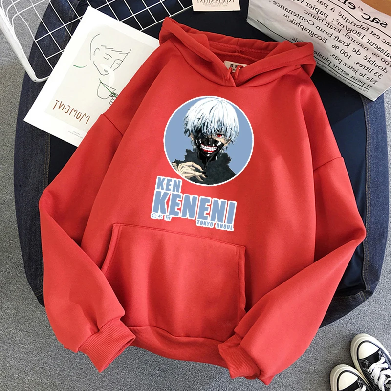 

Ken kaneki tokyo ghoul Hoodie Anime print Sweatshirts Unisex student casual basic Hoodies Oversized Sweatshirts long sleeve tops