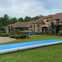 Free Shipping Inflatable Air Track Tumbling Mat 20ft Gymnastics Airtrack 8 inches Thickness Exercise Training Mat Cheerleading