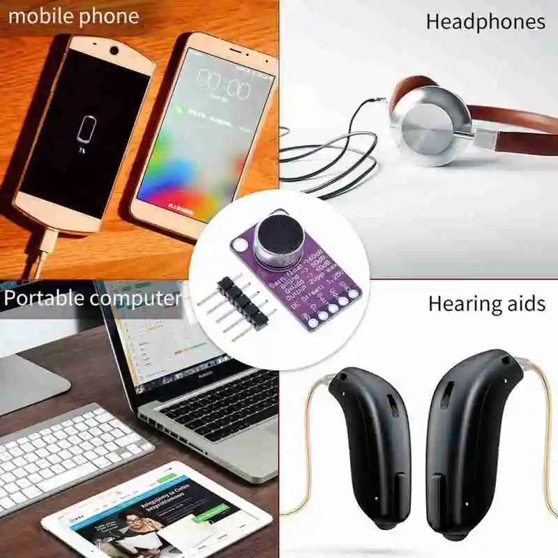 

MAX9814 Module High-Performance Electret Microphone AGC Auto Stable Control Module Amplifier Gain Z4U7