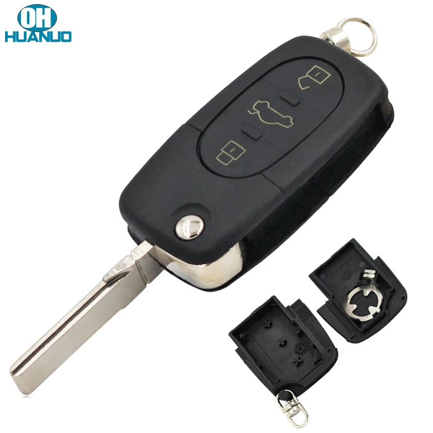 3 кнопочный флип чехол для ключей с дистанционным управлением складной Смарт