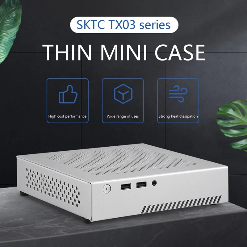 

Чехол TX03 Mini ITX, чехол для компьютерного шасси HTPC, чехол для хоста, корпус USB2.0 ITX, чехол для рабочего стола