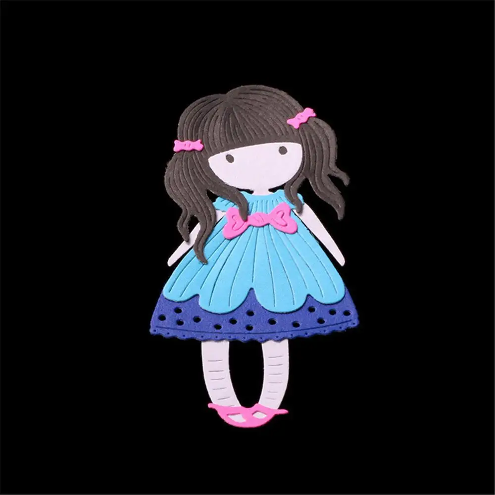 16 видов цветок девушка высечки МЕТАЛЛИЧЕСКАЯ ВОЛНА для скрапбукинга Дерево