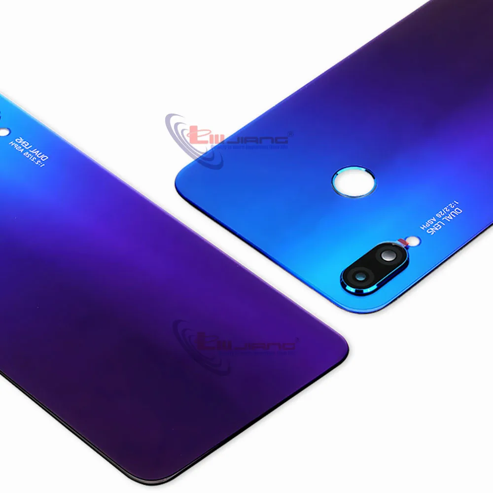 Аккумулятор для huawei Nova 3i задняя крышка корпуса камеры Стеклянная Крышка батарейного отсека Дверь смартфон задняя крышка Замена Ремонт