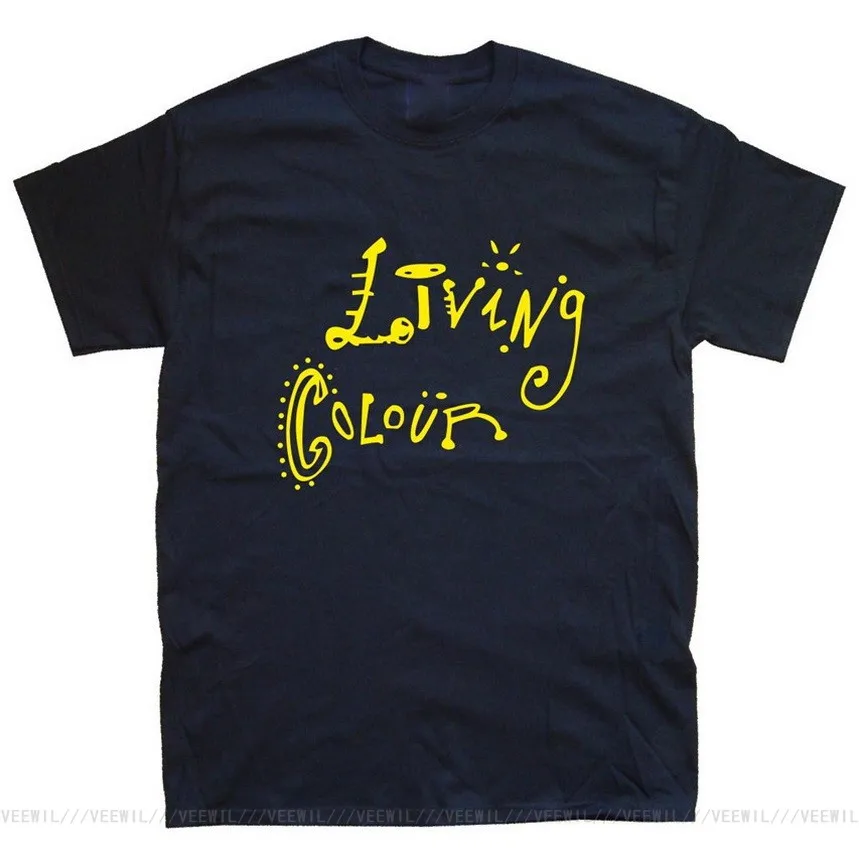

LIVING COLOUR T-Shirt Sizes S M L XL XXL Colours Black White Casual Pride T Shirt Men Unisex New Fashion Street Tshirt Loose