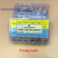 240pcs watch casing clamp adapter movement repair adapter securing screw washer for eta 2824 2836 2846
