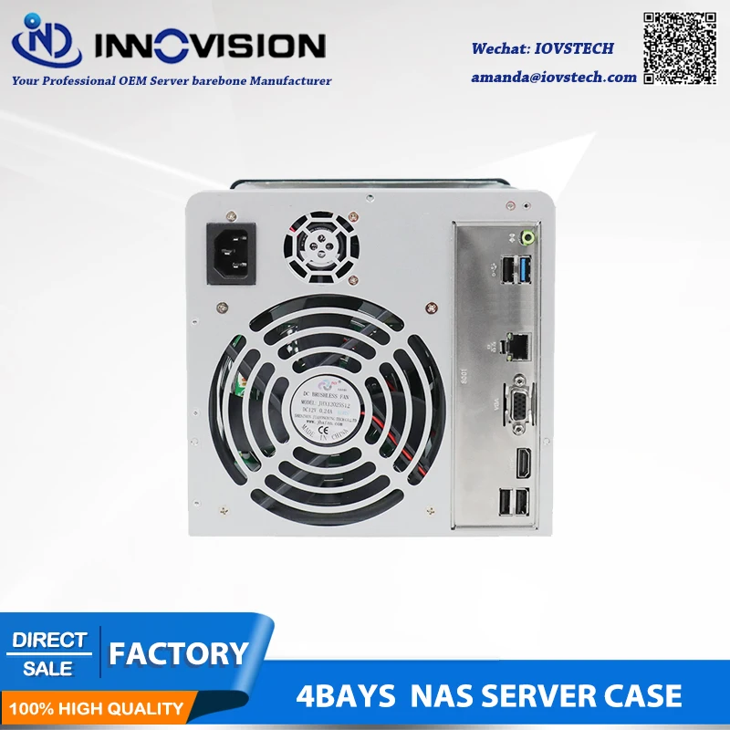 2020 4Bays Горячая замена сервер хранения NAS шасси IPFS шахтер с 6 ГБ резервной платы Celeron