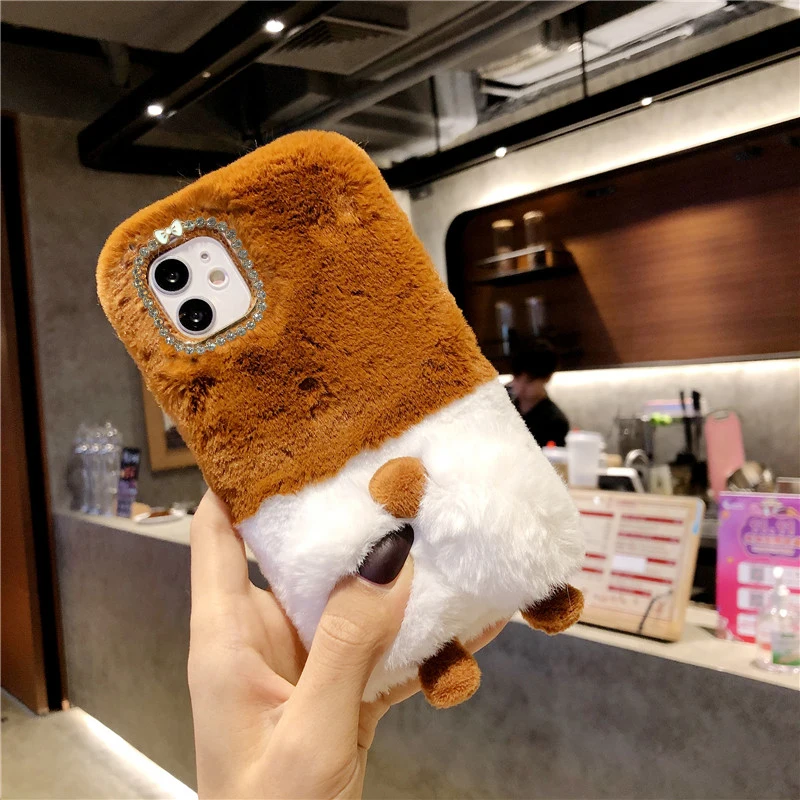 

Warm Plush Furry Fabric Phone Case For Xiaomi Redmi Note 9S 8T 9 Pro Max 8 7 6 5 9A 9C 8A 7A 5A 4A 4X K20 K30 Ultra Cover Coque