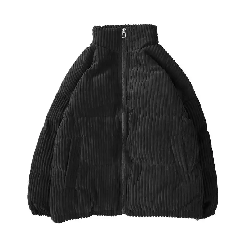 Men And Women Jacket Corduroy Collar Bread Lovers Winter Cotton-padded Joker Loose Couple Thicken Clothes Wool Warm Coat