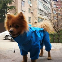 all inclusive small dog raincoat waterproof puppy dog clothes outdoor coat pet doggie rain jacket medium dog poncho