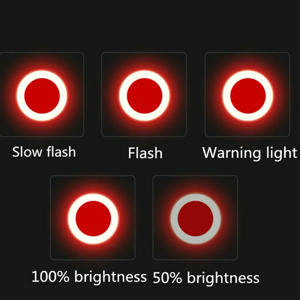 

Rechargeable LED Rear Bicycle Light Multi Lighting Modes Bike Light USB Charge Flash Cycling Safety Taillight For Mountains Bike