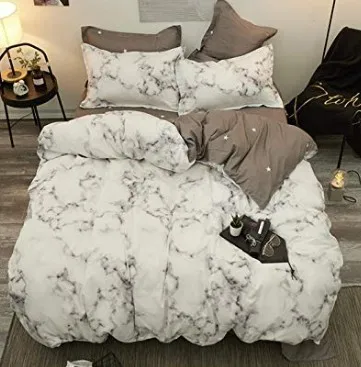 modern bedding Осенний серый Звездный набор постельных принадлежностей пасторальный стильное одеяло набор Плоских простыней рыбий Постельное Белье Леопардовый Комплект постельного белья AB сторона домашний текстиль - Цвет: modern bedding