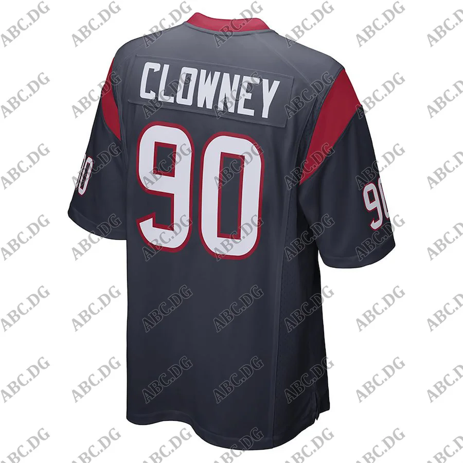 

Customized Stitch American Football Jersey Men Women Kid Youth Jadeveon Clowney Houston Game Jersey - Navy