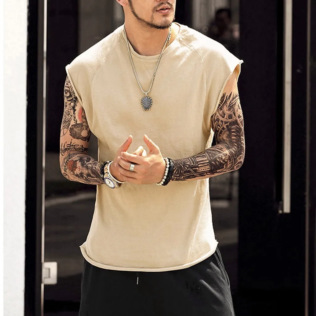 Летняя футболка модные популярные мужские топы летняя свободная Однотонная без