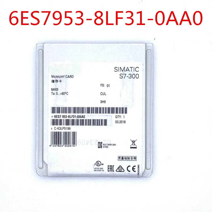 

100% оригинальная новая 2 года гарантии 6ES7953-8LF31-0AA0 MMC внутренняя карта памяти 64 КБ