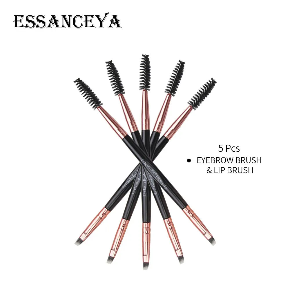 ESSANCEYA 1/3/5Pcs Make Up Brushes Small Fan Brush Tool Concealer Eyelash Eyebrow Eyeshadow Blending Makeup Kit For Beauty | Красота и