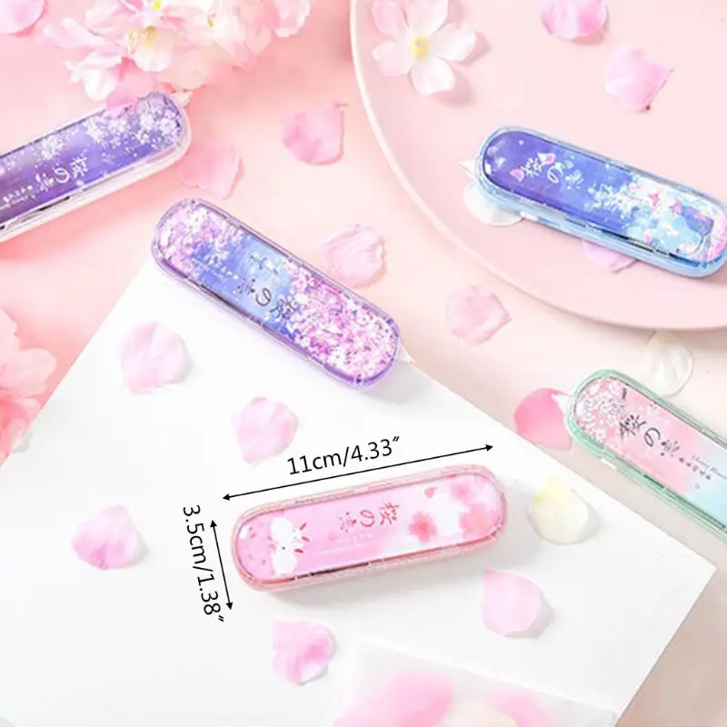 

G92E Cute Cat Cherry Blossom Correction Tape Stationery Corrector Student Altered Tapes School Office Supplies