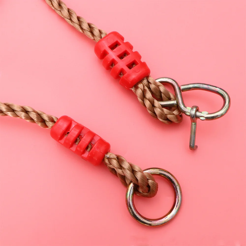 

Durable Tree Swing Hanging Straps Kit Strap Ring Adjustable Outdoor Rope Swing Hangers (Random Color)