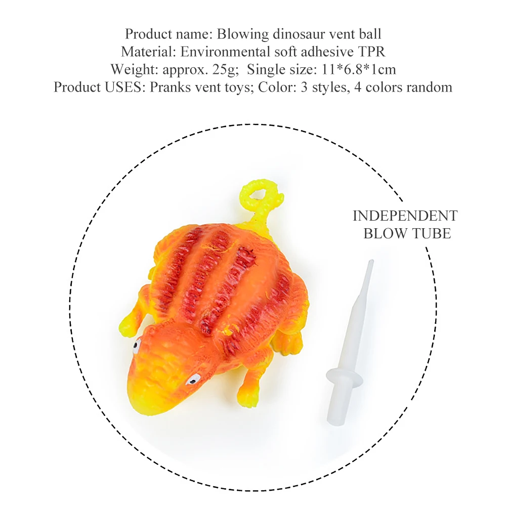 Забавные динозавры сжимаемые игрушки антистрессовая надувная игрушка-животное