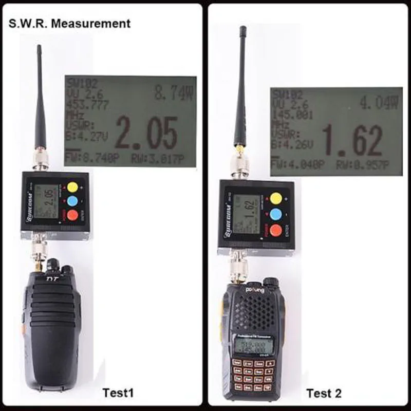 Surecom SW-102 Digital VHF/UHF 125-525Mhz Power &amp SWR Watt Meter и счетчик частоты SW102 для мобильного