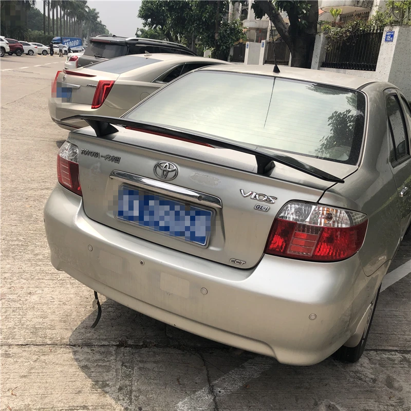 Спойлер Для Yaris VIOS 2006-2018 Toyota ABS Материал заднее крыло автомобиля праймер цвет