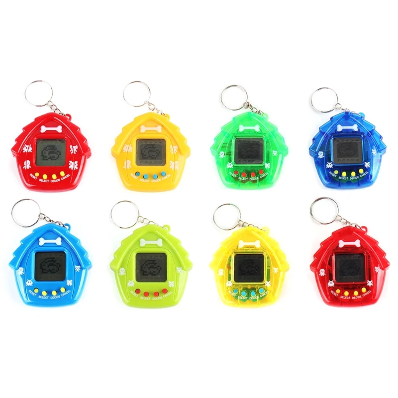 

Mini Keychain Electronic Pet Toy Anti-Anxiety Toy for Kids Toddler Gift Portable Interactive Key Ring Set with Light Mus H055