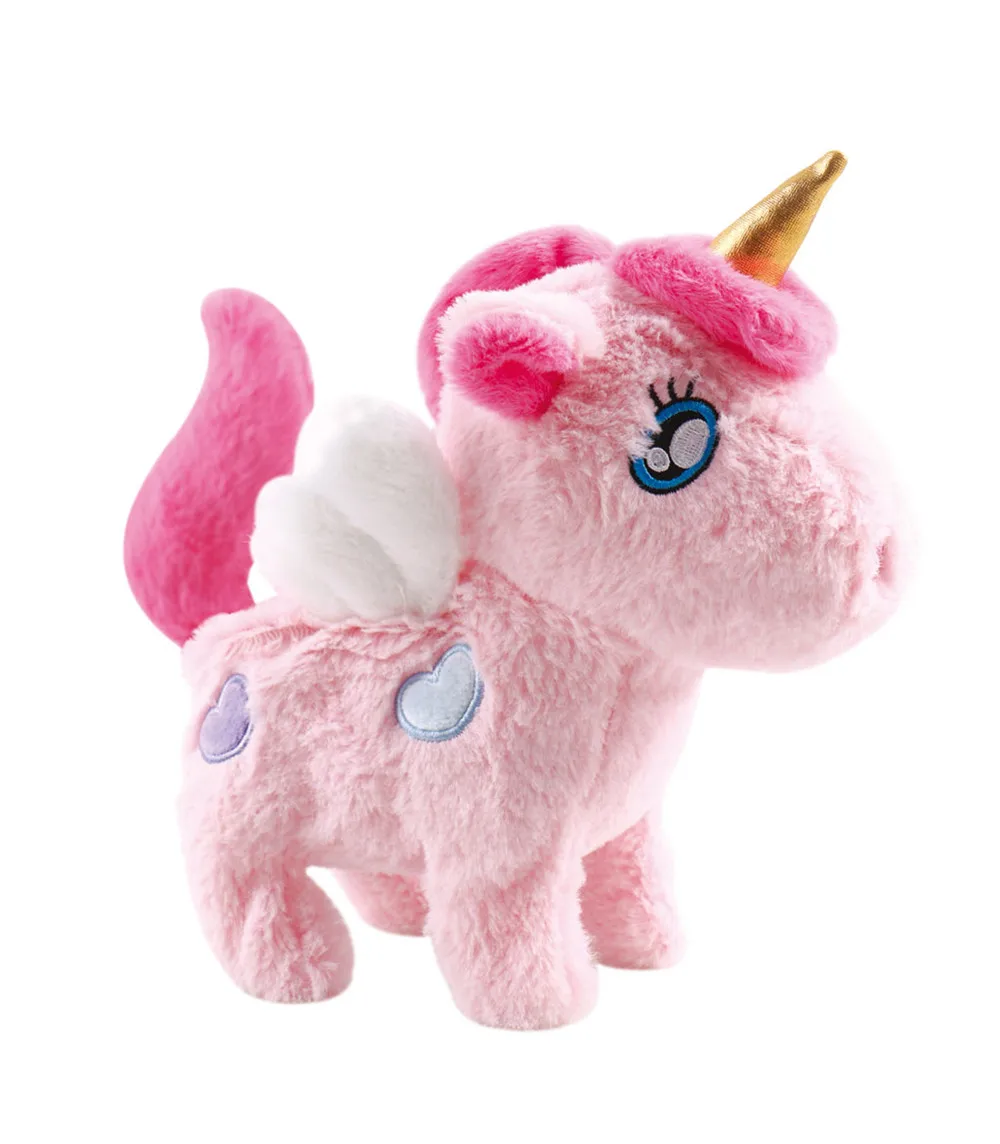 2020 забавные игрушки электрическая ходьба единорог плюшевая игрушка с набивным