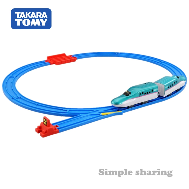 Takara Tomy tomica PlaRail E5 Shinkansen Hayabusa комплект модели поезда пуля литье под давлением Детские игрушки Миниатюрные Детские куклы kugelbahn