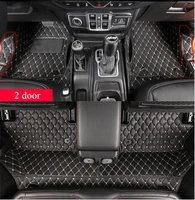 high quality custom special car floor mats for jeep wrangler jl 2 door 2022 2018 durable waterproof carpets for wrangler 2021