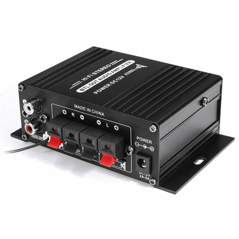 2 канальный цифровой усилитель мощности HiFi Bluetooth USB стерео аудио MP3 FM AMP радио