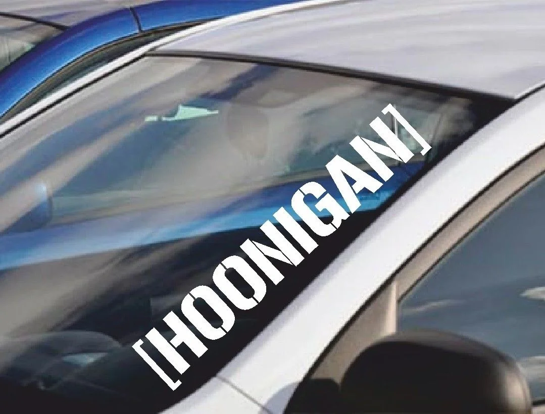 Для HOONIGAN 55 см X 9 5 auto parabrezza adesivo 11 цветов|Наклейки на автомобиль| |