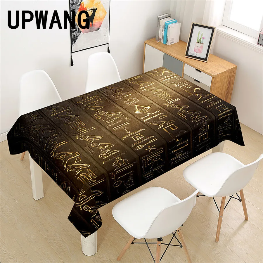 Скатерть с египетскими пирамидами 3D-принтом крышка стола прямоугольная для