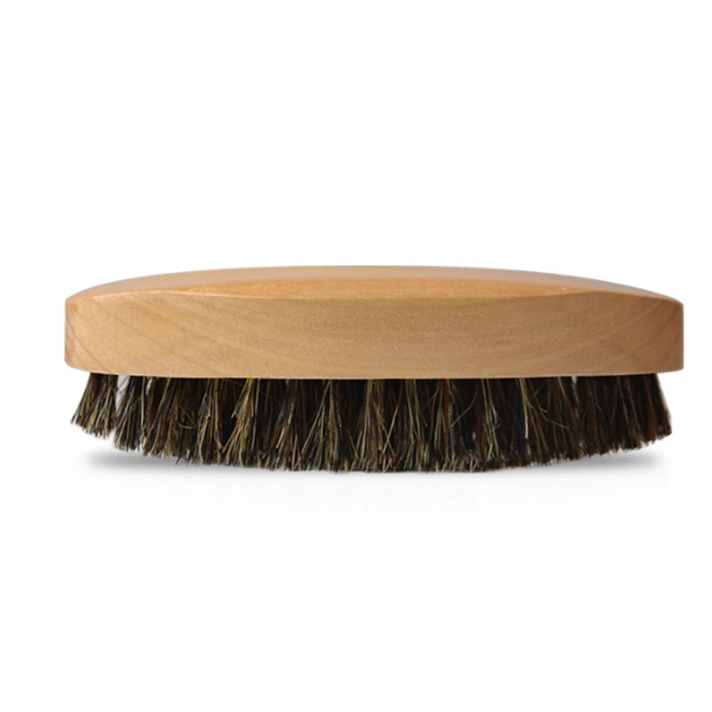 Natural Men Boar Bristle Wood Beard Mustache Brush Bamboo Handle Shaving Facial Hair Household Clean Tool | Дом и сад
