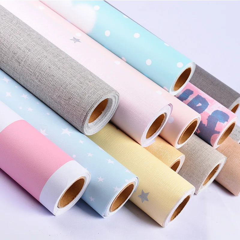 Самоклеящиеся обои из шелка и ПВХ наклейки для обновления мебели