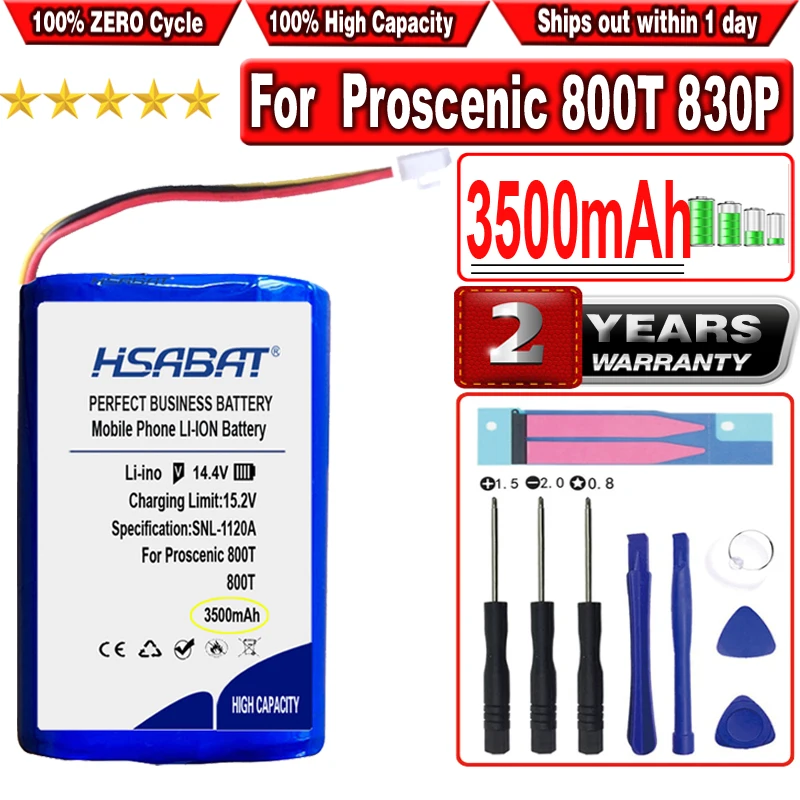 

Аккумулятор HSABAT 3500 мАч для робота-пылесоса Proscenic 800T 830P 820P