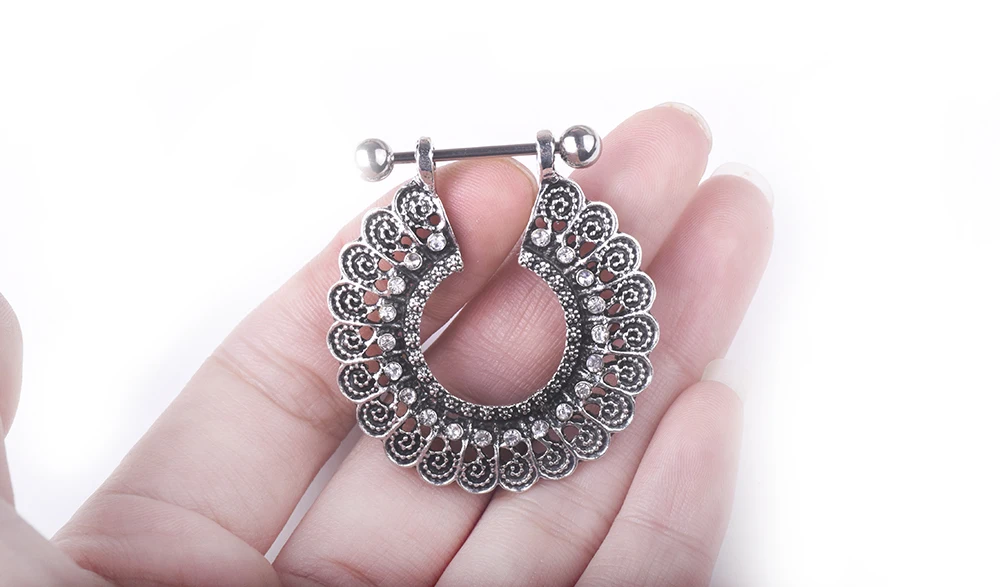 1 шт. новинка искусственные кольца Винтажные Цветы из нержавеющей стали женская