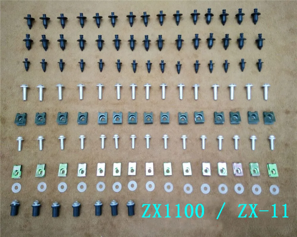 

Fairing Bodywork Kit Bolts Screws For Fit For Kawasaki ZX1100 / ZX-11 1990-2001