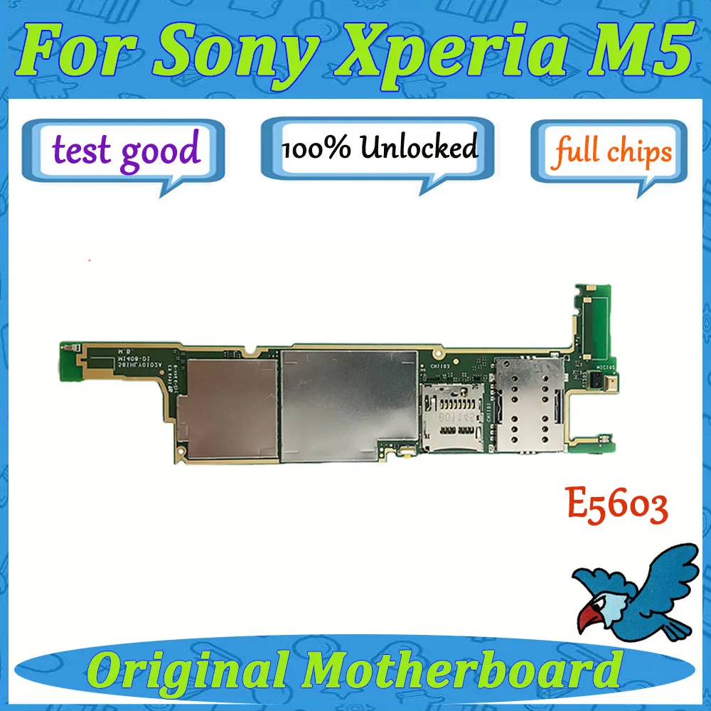 Для Sony Ericsson Xperia M5 E5603 Заводская материнская плата с полным чипом Материнская