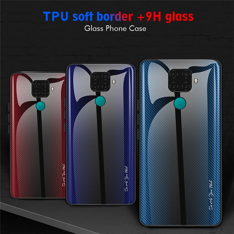 Для Huawei Mate 20 30 Lite чехол для Pro роскошный закаленный ТПУ Край стекло Жесткий Чехол
