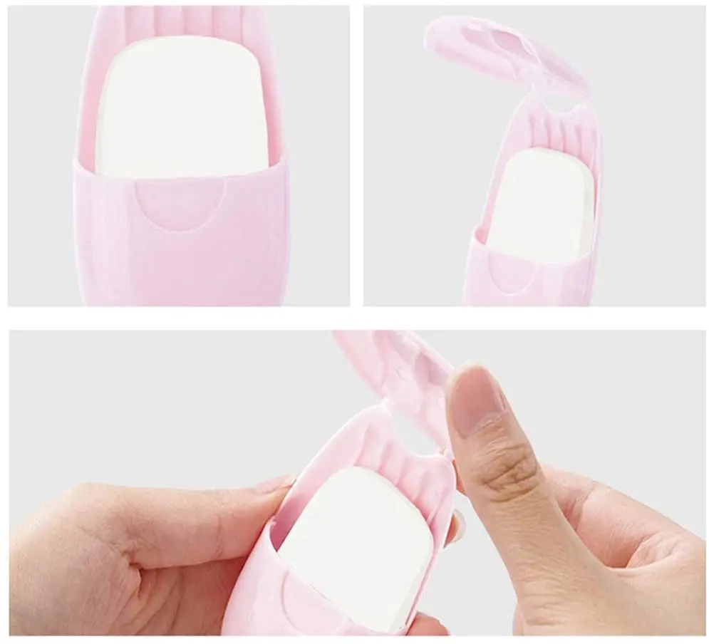 

50Pcs Mini Portable Travel Soap Paper Sheets Disposable Hand Washing Bath Scented Paper Soap for Outdoor, Camping Hiking